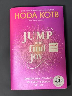 Jump and Find Joy Hoda Kotb Target Exclusive Hardcover Book Inspirational Gift